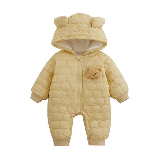 a类婴儿秋冬夹棉连体衣薄棉保暖棉衣新生儿衣服加厚宝宝外穿爬服 商品图4