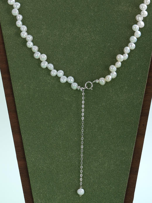 子佩集【云絮织梦】银S925珍珠项链【SPN1450001】4mm珠巴洛克2512 商品图3