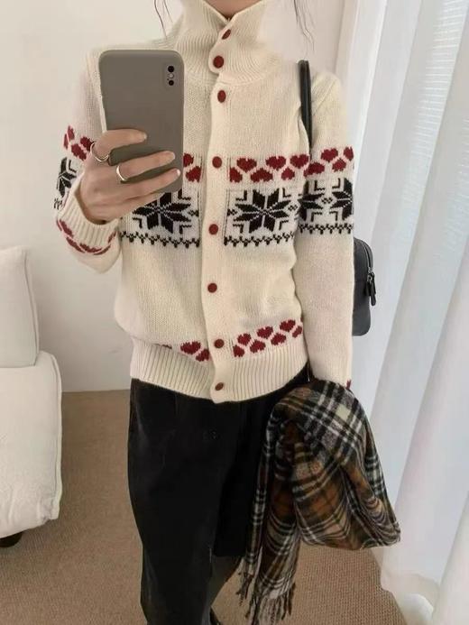 SZ6E08_凝脂色_针织衫_秋冬_高领立领长袖复古氛围感_高级女装_BERNIEELEN 伯妮斯茵 商品图0