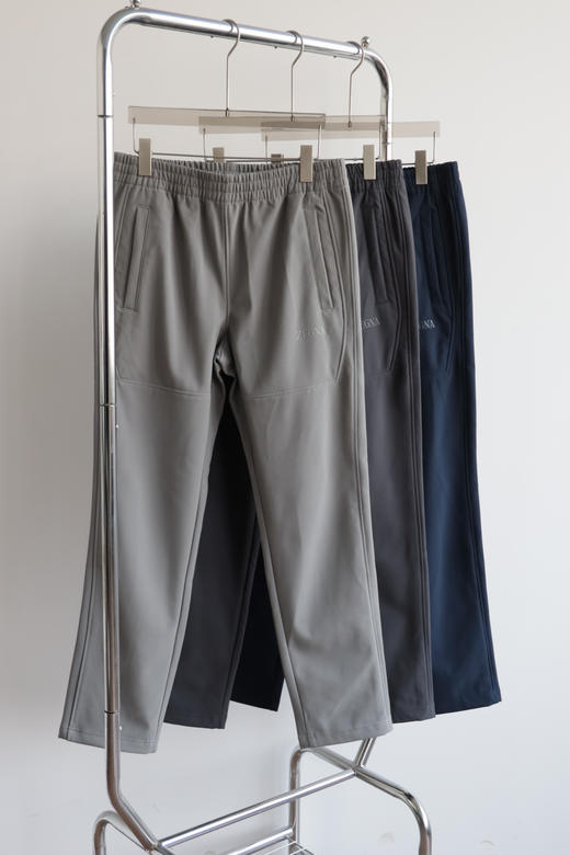 杰尼 秋冬抓绒加厚软壳防水户外运动休闲裤 WK849 商品图3