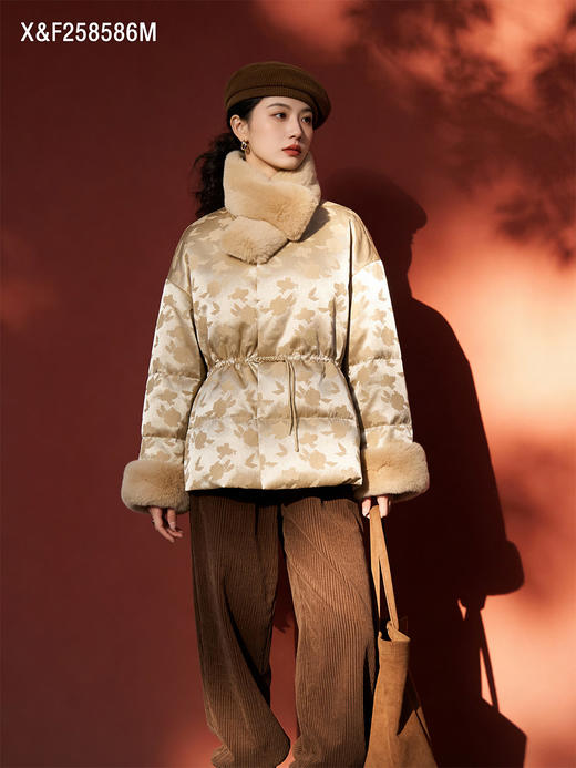 X&F258586M羽绒服95白鸭绒 商品图0
