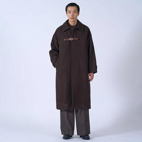 YOKE Melton Big Balmaccan Coat 宽松廓形羊毛大衣