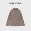 ROMI STUDIO阿尔巴卡羊驼毛牦牛绒混纱松弛毛织外套 RWCAW86500 商品缩略图2