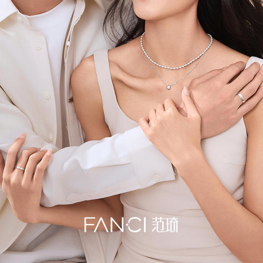 Fanci范琦时光恋人系列 时光恋人情侣对戒S925银纪念日送女友新年礼物 商品图4