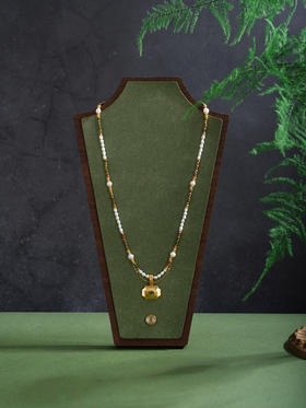 子佩集【彩韵福音】银S925珍珠项链【SGN1310001】2mm小珠4mm大珠巴洛克镀金2512