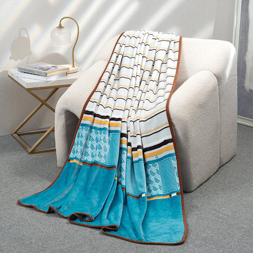 水星家纺DH China Veins法兰绒毯 150*200cm 126354 商品图6