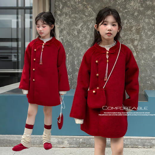 冬日氛围感【麦乐拉 马年儿童双旦服】外套款 喜气洋洋  心动穿搭 商品图3
