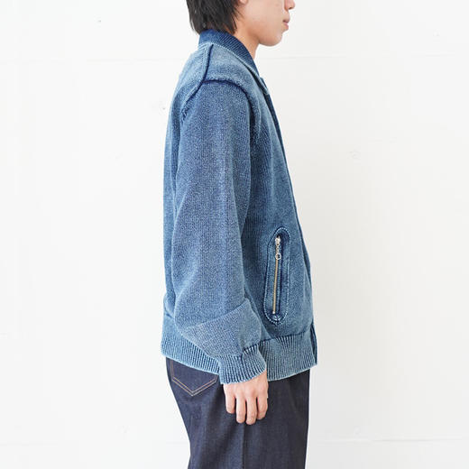 DAIRIKU Vintage Dyed Knit Jacket 复古成衣染色针织开衫夹克 商品图1