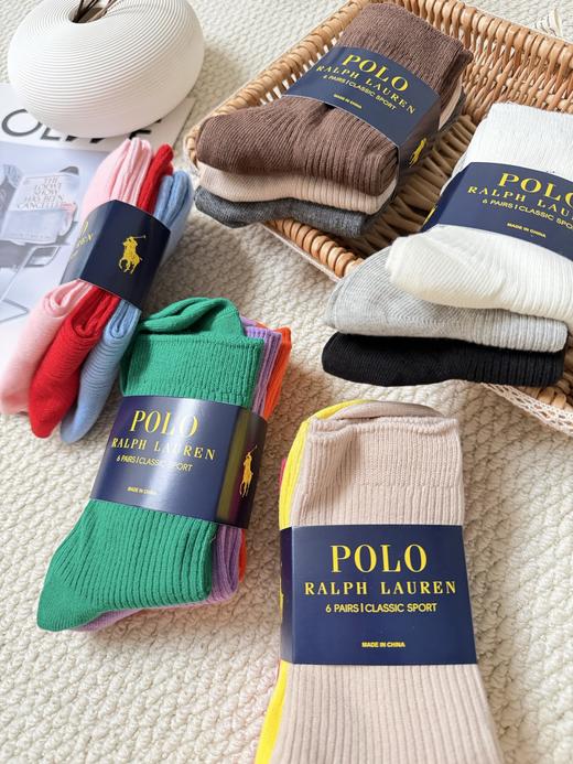 点此购买 拉夫劳伦女士经典小马多巴胺彩色棉袜 xj 338086 商品图3