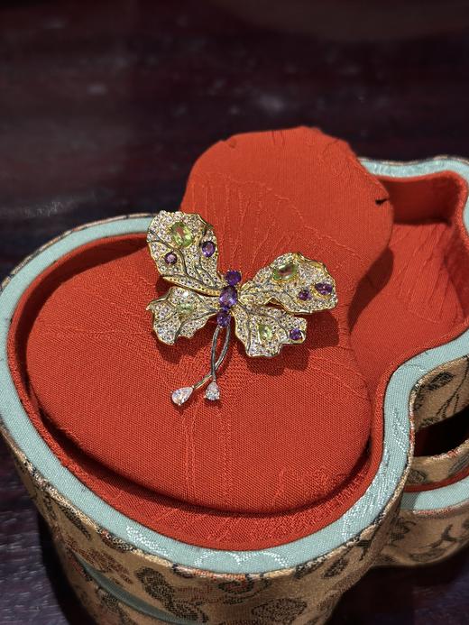 限量！！九紫离火艺术珠宝能量水晶系列----天然紫水晶、黄水晶、托帕臻品，奢级黄金镶嵌级珠宝VS黄金精镶、胸针吊坠两用、耳钉耳环、戒指应有尽有！925银镶，随身聚满能&量，吉耀相伴 商品图2