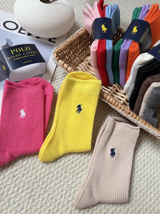 点此购买 拉夫劳伦女士经典小马多巴胺彩色棉袜 xj 338086 商品图6