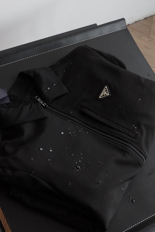 P.R.D 特殊面料黑色行政薄棉衣夹克 WT946 商品图5