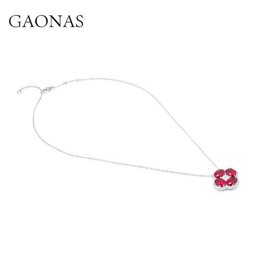 GAONAS  圣诞红 秋冬贵气百搭红色项链11791XR 商品图1