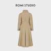 ROMI STUDIO“秋冬美拉德”100%棉宽松大翻领腰带风衣外套23AWW159 商品缩略图4