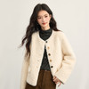 【12/17新品】熙世界重工钉钻花朵针织打底衫女2025秋冬新款内搭半高领磨绒上衣 商品缩略图4