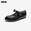 MIO米奥女鞋2026春季新款蝴蝶结一字带玛丽珍圆头褶皱单鞋羊皮革M261461308 商品缩略图0