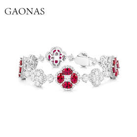 GAONAS  圣诞红 秋冬贵气百搭红色手链11793SR