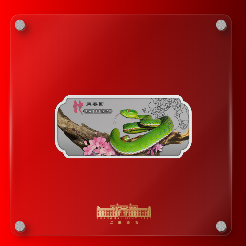 2025蛇年生肖彩色异形银条