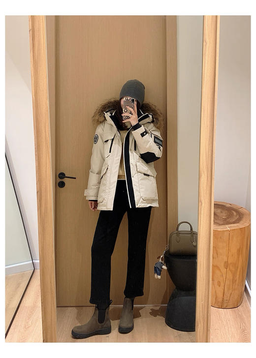 直发【68918】 加绒加厚弹力法棍裤显瘦九分牛仔烟管裤 商品图5