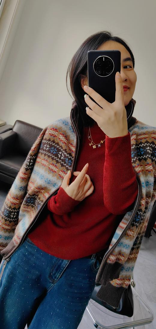 万能自带气场半高领超细羊毛打底衫 商品图10