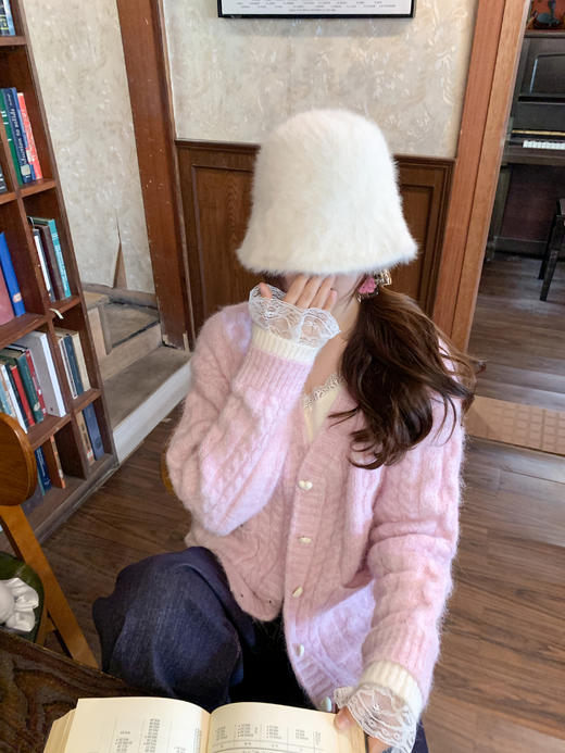 <曾小咸推荐>现货秒杀 ！微信超特价！韩系麻花v领毛衣 日常229.99 立减100 秒杀129.99！！ 商品图6