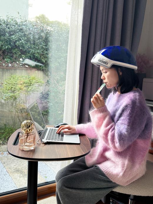 【土豆妈同款】实木气动升降桌可移动静音轮手动升降办公电脑桌讲台桌凯斯宝玛Migo 商品图1