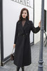 SZ6C15_漆黑色/栀黄色_大衣_冬季_西装大翻领收腰收褶A字摆中长款_高级女装_BERNIEELEN 伯妮斯茵 商品缩略图3
