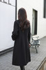 SZ6C15_漆黑色/栀黄色_大衣_冬季_西装大翻领收腰收褶A字摆中长款_高级女装_BERNIEELEN 伯妮斯茵 商品缩略图2