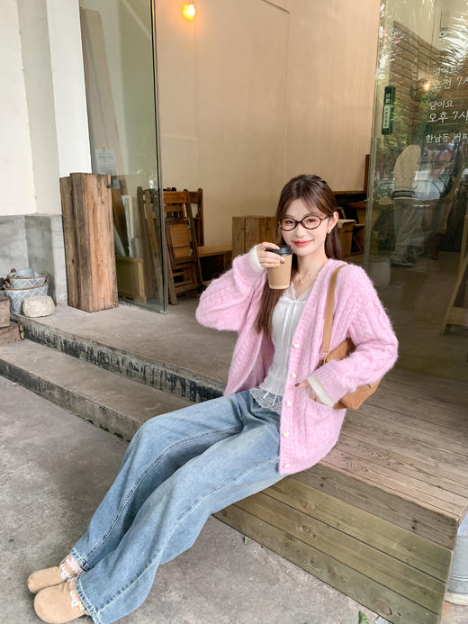 <曾小咸推荐>现货秒杀 ！微信超特价！韩系麻花v领毛衣 日常229.99 立减100 秒杀129.99！！ 商品图10