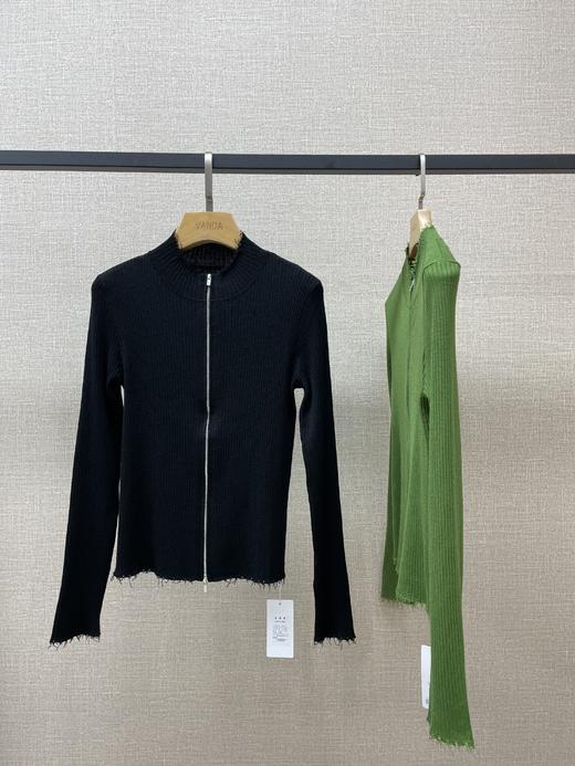 拉链毛边拉链开衫 商品图2