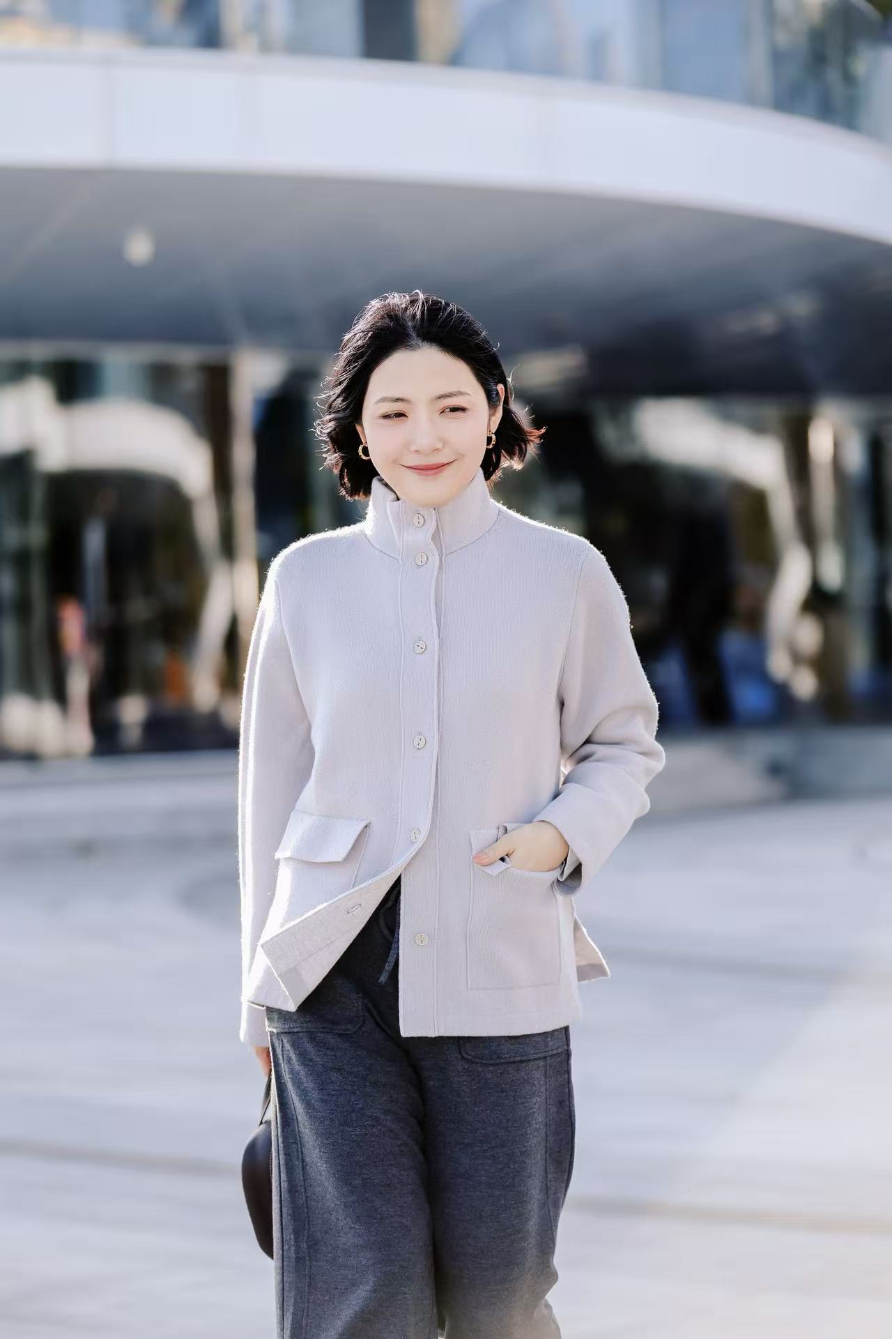 MAISON COVET 纯山羊绒廓形外套