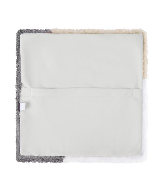 【澳洲品牌】EVERAU  温暖片影羊皮毛一体拼色抱枕套EAZ073 商品图2