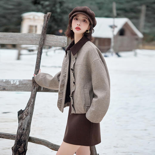 HR SYY2902羊毛呢棉夹克外套 商品图1