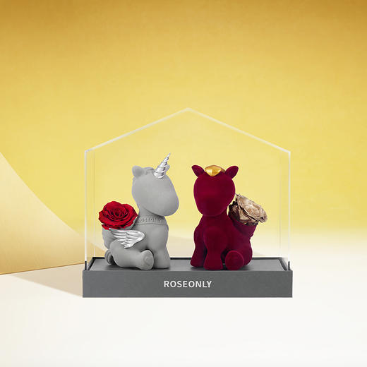 【爱之屋-公仔】ROSEONLY诺誓 永生玫瑰 公仔系列 爱之屋公仔 心意熊  送朋友 商品图0