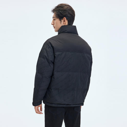 【门店同款&鸭绒】圣得西25年冬季男款羽绒服提花双面料拼接外套 商品图3