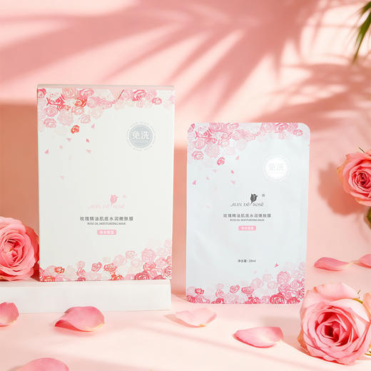 【新升级】玫瑰精油肌底水润嫩肤膜 28ml/片 紧致 抗皱 补水保湿 商品图3