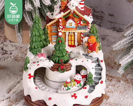 港恋圣诞发光房子八音盒/1个（约12*12*16cm） 商品图3