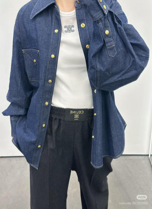 1218-6 ce 26ss早春牛仔衬衫外套 我穿M 商品图0