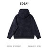 SDSA男士秋冬新款痞帅男装简约菱形格纹斜拉链连帽卫衣百搭时尚 商品缩略图4