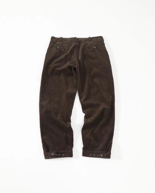 D121814精典复古风2025新款褶裥棉质灯芯绒长裤 商品图5