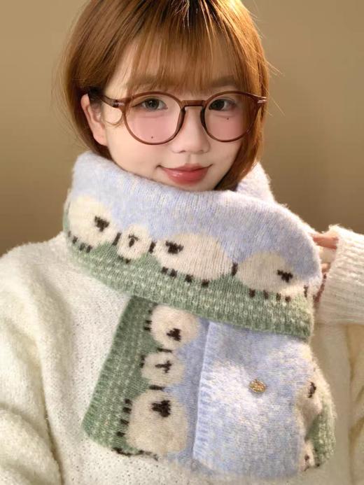 <曾小咸推荐> 韩版ins绵羊提花围巾 日常价89/件  商品图5