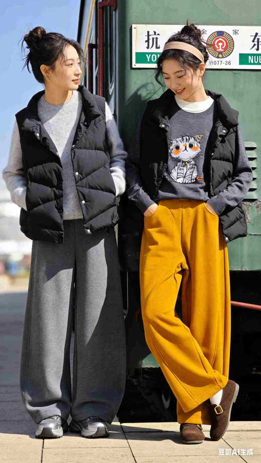 582794立领圆摆羽绒背心马甲，国标90绒子，鸭绒 商品图2