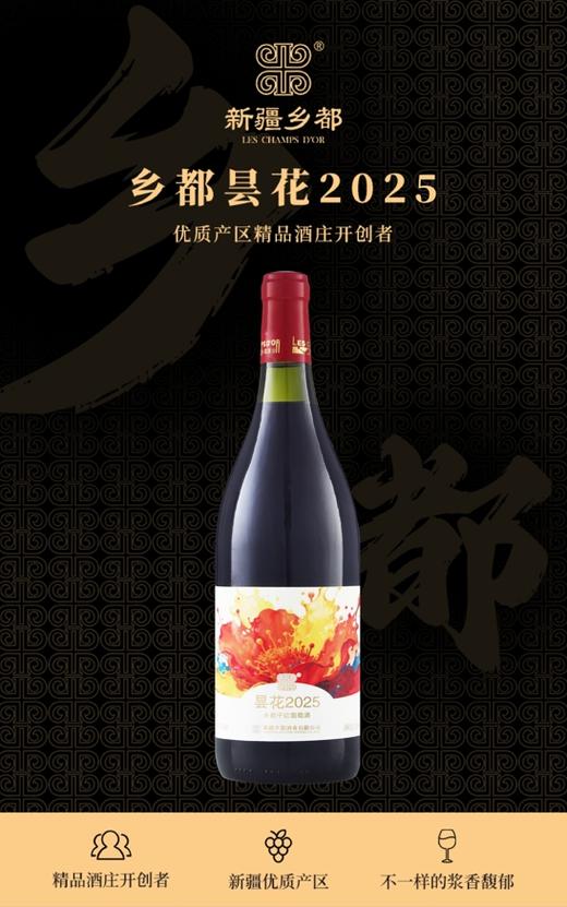 新疆乡都昙花2025干红葡萄酒 双支礼盒装 750ml*2 包邮 商品图3