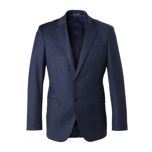 Marco Azzali 藏青色西服单上衣 AG55511B1 商品图0