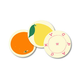 【18周边商店】Vitamin C水果系列 水果杯垫
