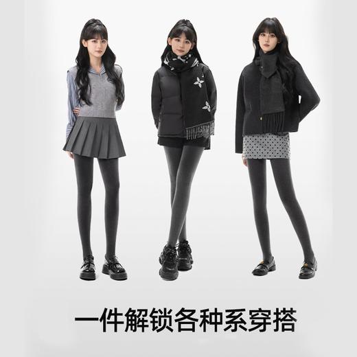 【微压轻塑漫画腿打底裤女】新款灰色连裤袜秋冬加绒外穿黑色高级薄裤袜 商品图1