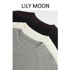 LILY MOON砂洗空气层圆领卫衣 商品缩略图1