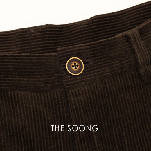 THESOONG"光影绒裤"复古纯棉哑光绒面灯芯绒五分休闲裤HWKZ8421 商品图1