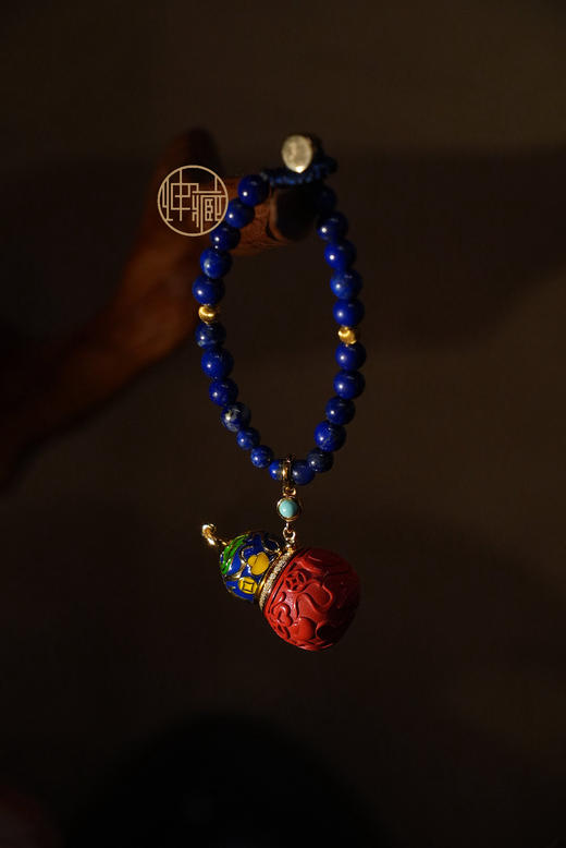 朱砂青金石挂件 商品图0