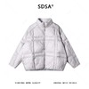SDSA男士秋冬新款痞帅男装简约格纹拉链立领羽绒服外套百搭时尚 商品缩略图0